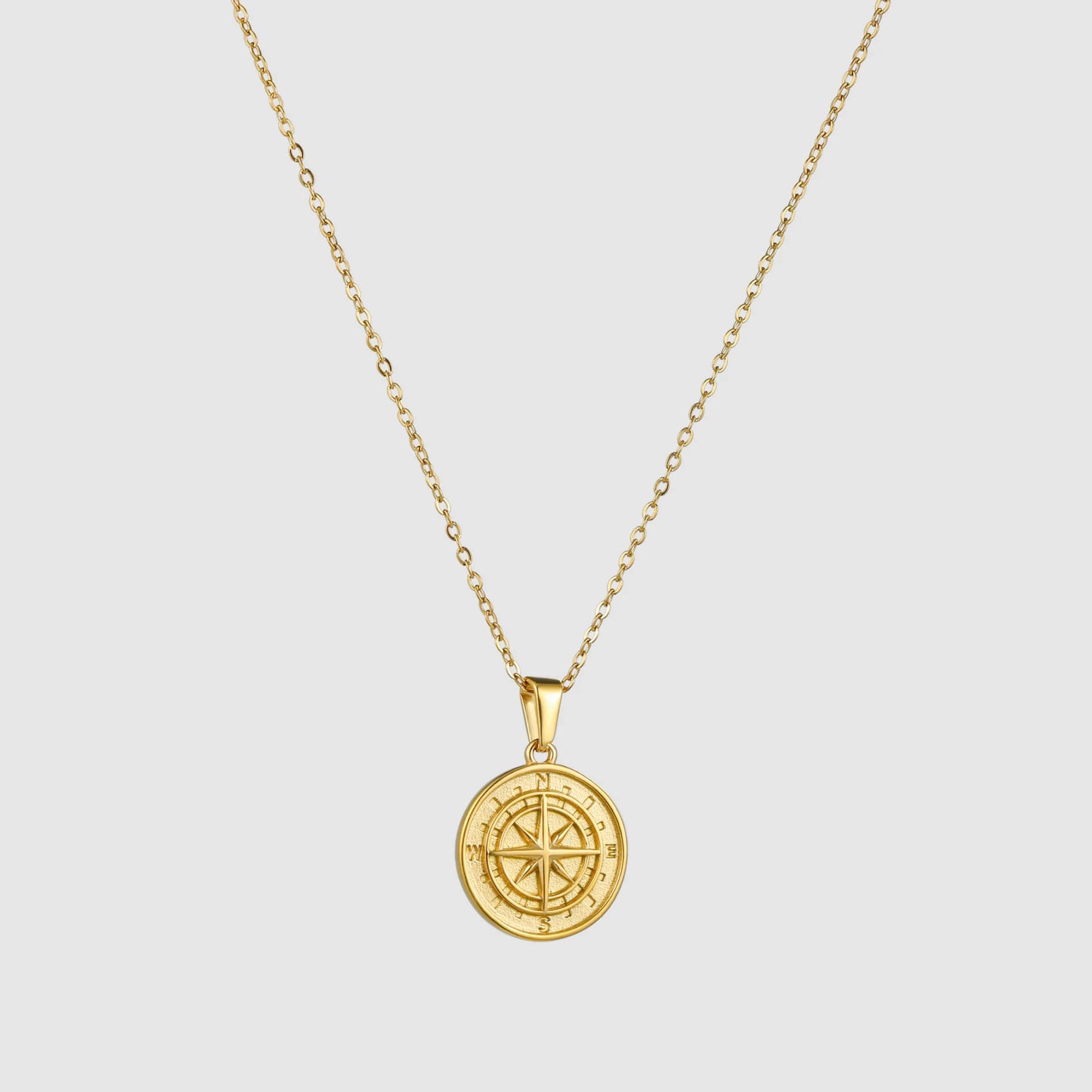 Compass Necklace | Gold